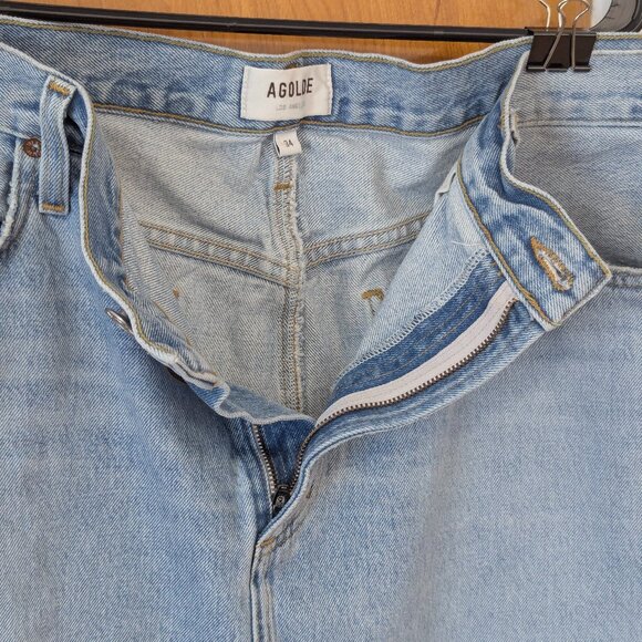 AGOLDE Blue Della Denim Midi Skirt (34) - Picture 6 of 10